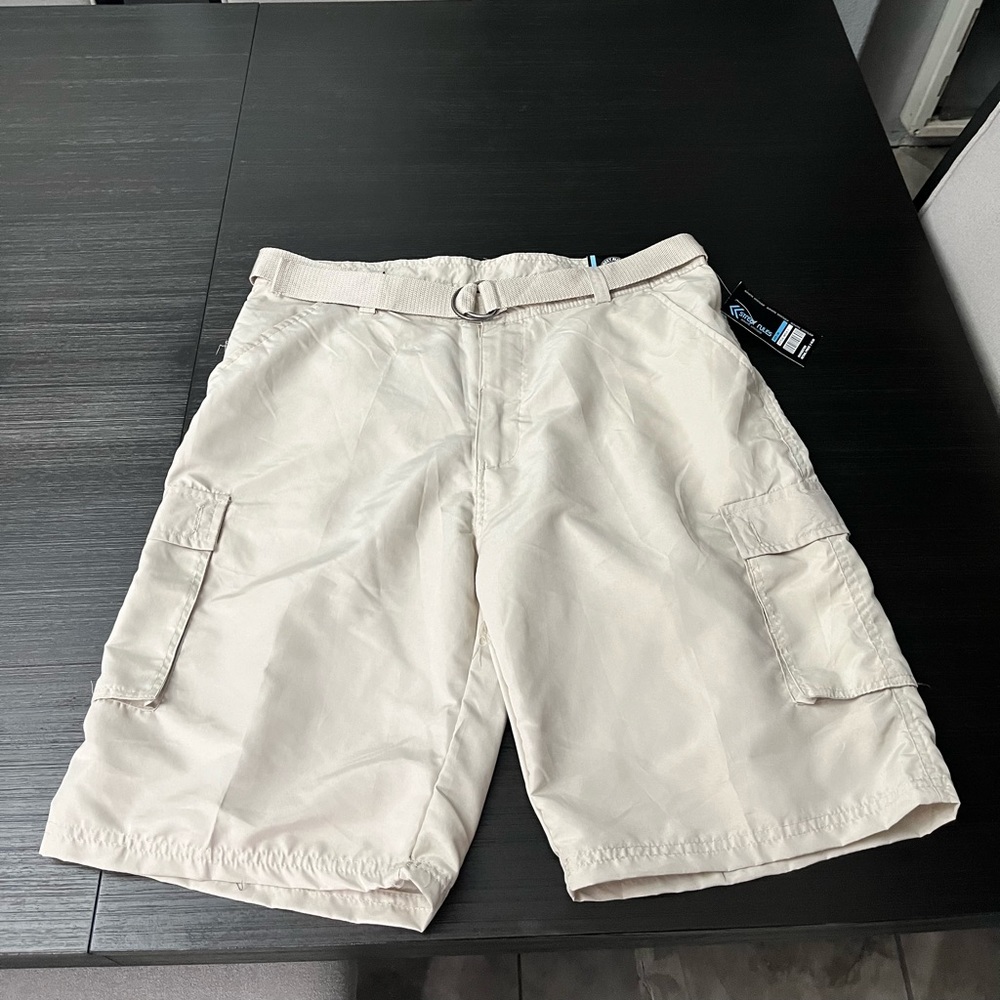 Brand new Khaki Cargo Shorts size 36 with tags